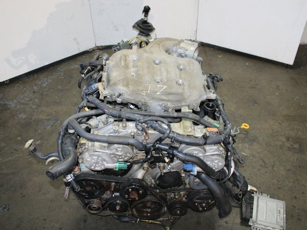 jdm-2005-2006-infiniti-g35-motor-6-speed-manual-transmission-vq35de-rev-up.jpg JDM 2005-2006 Infiniti G35 Motor 6 Speed Manual Transmission VQ35DE Rev Up 3.5L 6 Cyl Engine - Image 1