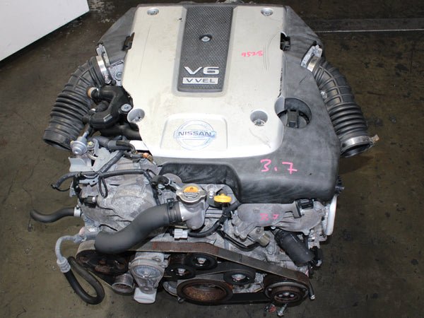 jdm-2009-2013-infiniti-g37-2011-2013-infiniti-m37-2009-2013-nissan-370z.jpg JDM 2009-2013 Infiniti G37, 2011-2013 Infiniti M37, 2009-2013 Nissan 370z Motor VQ37VHR 3.7L 6 Cyl Engine - Image 1